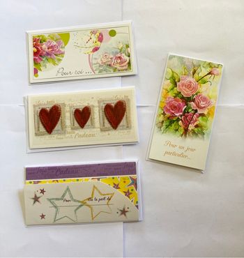 Lot 4 cartes à offrir