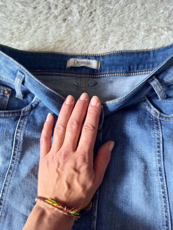 Jupe en Jean Taille 36 / S Pimkie coupe évasée - photo numéro 6
