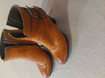 Bottines femmes cuir marron