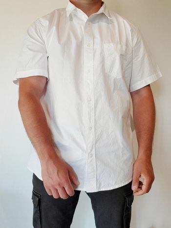 Chemise manches courtes Quiksilver blanche - Taille XXL