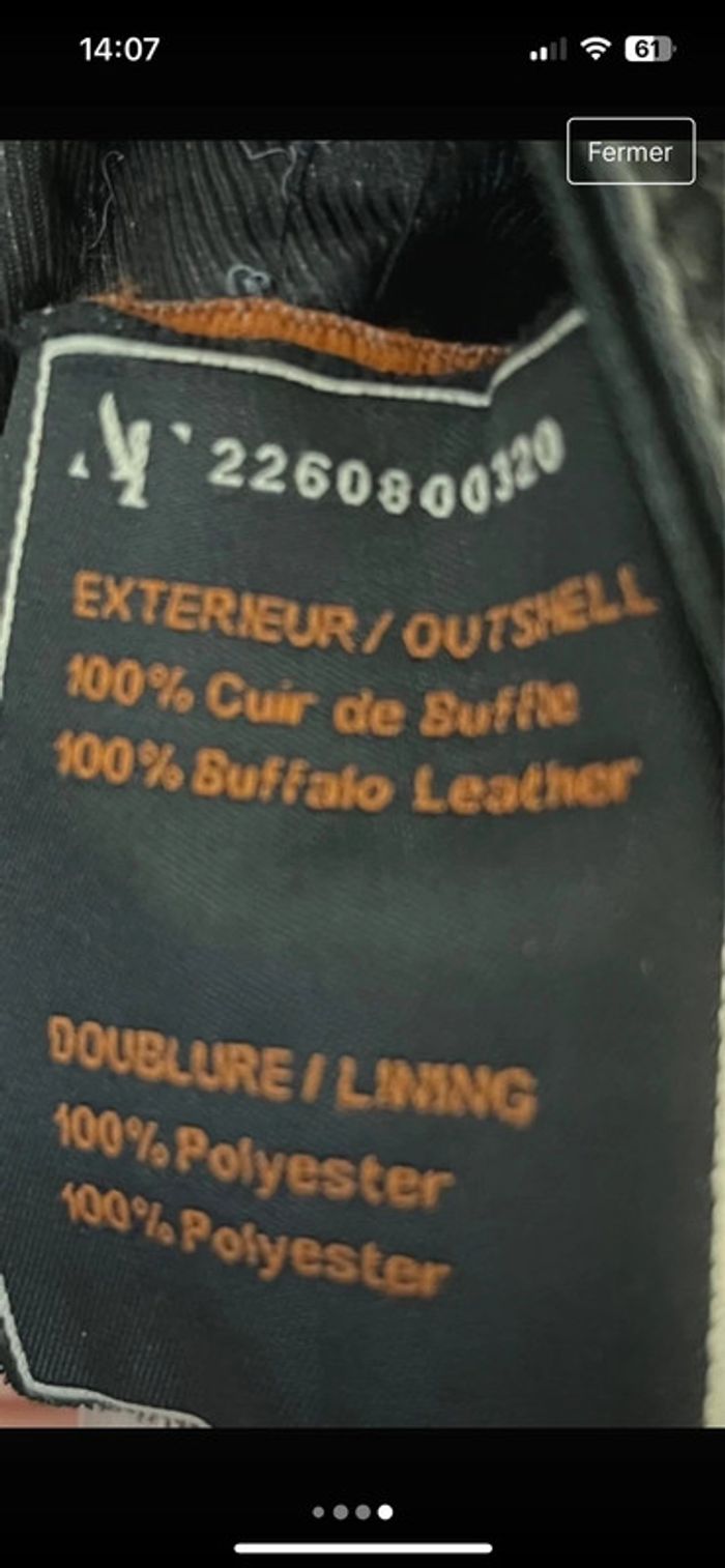 Manteau en cuir homme - photo numéro 4