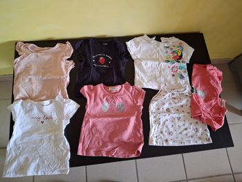 Tee shirts filles 9 mois 