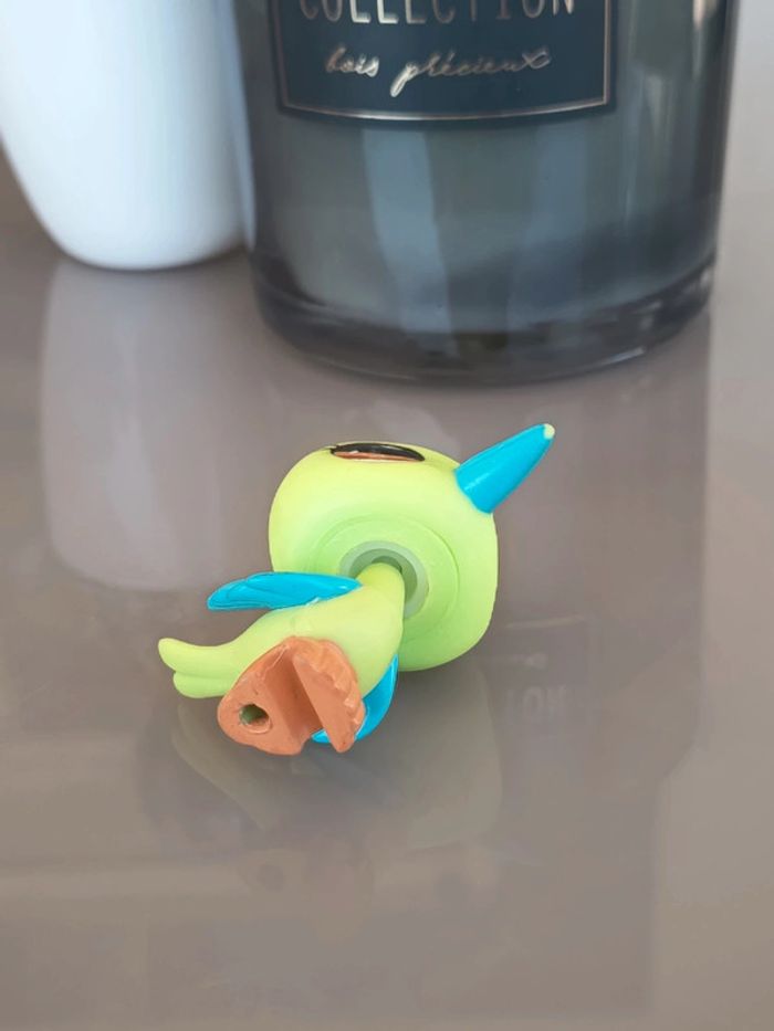 Littlest Pet Shop #2279 green teal Woodpecker bird - photo numéro 3