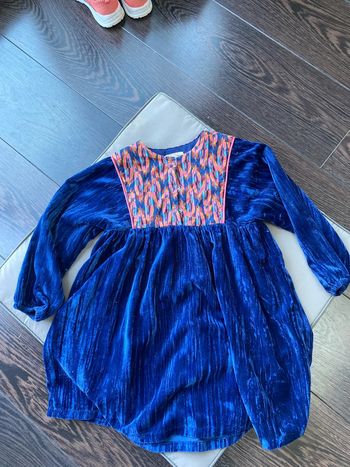 Robe velour 6 ans