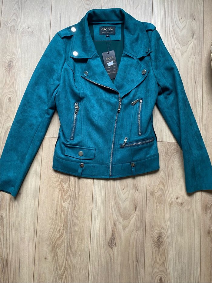 Veste turquoise taille L