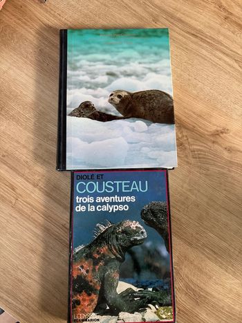 Lot de 2 livres Cousteau