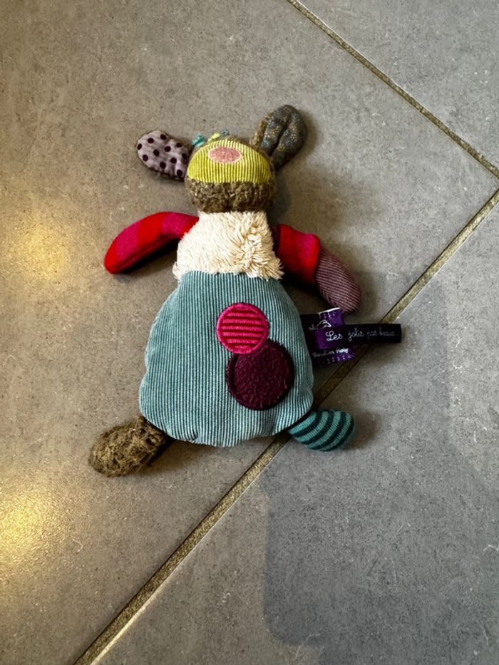 Peluche / Doudou - Lapin - Moulin Roty - Les jolis pas beaux