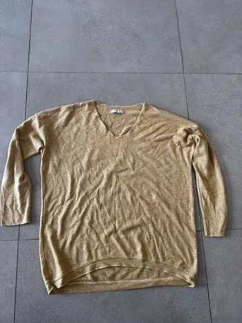 Haut à manches longues jaune, taille XXL, très bon état