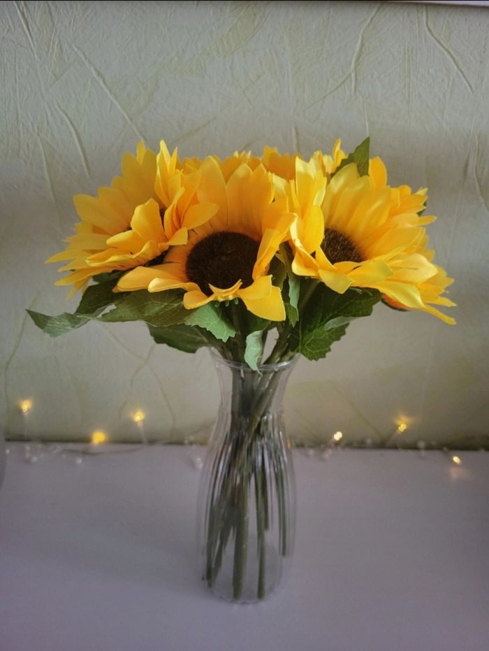 Bouquet de tournesols artificiels
