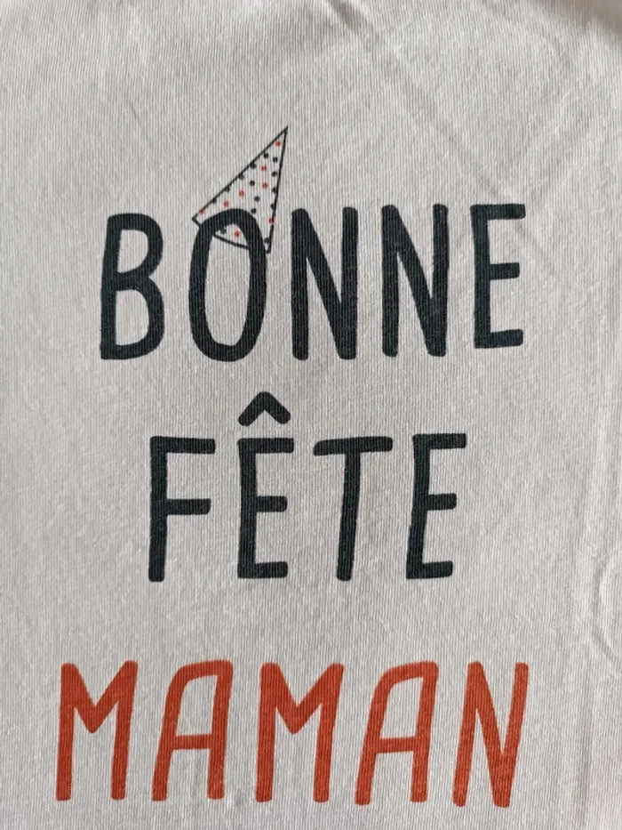 T-shirt mixte bonne fête maman - photo numéro 3