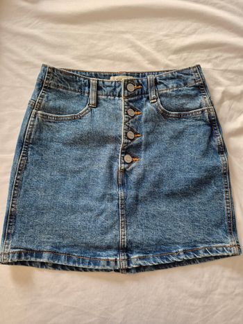 Jupe jean boutons XS Garage