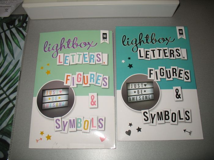 BOITE LUMINEUSE BLANCHE + LETTRES ET CHIFFRES - 30 x 22 x 4.5 CM - n°15 - photo numéro 5