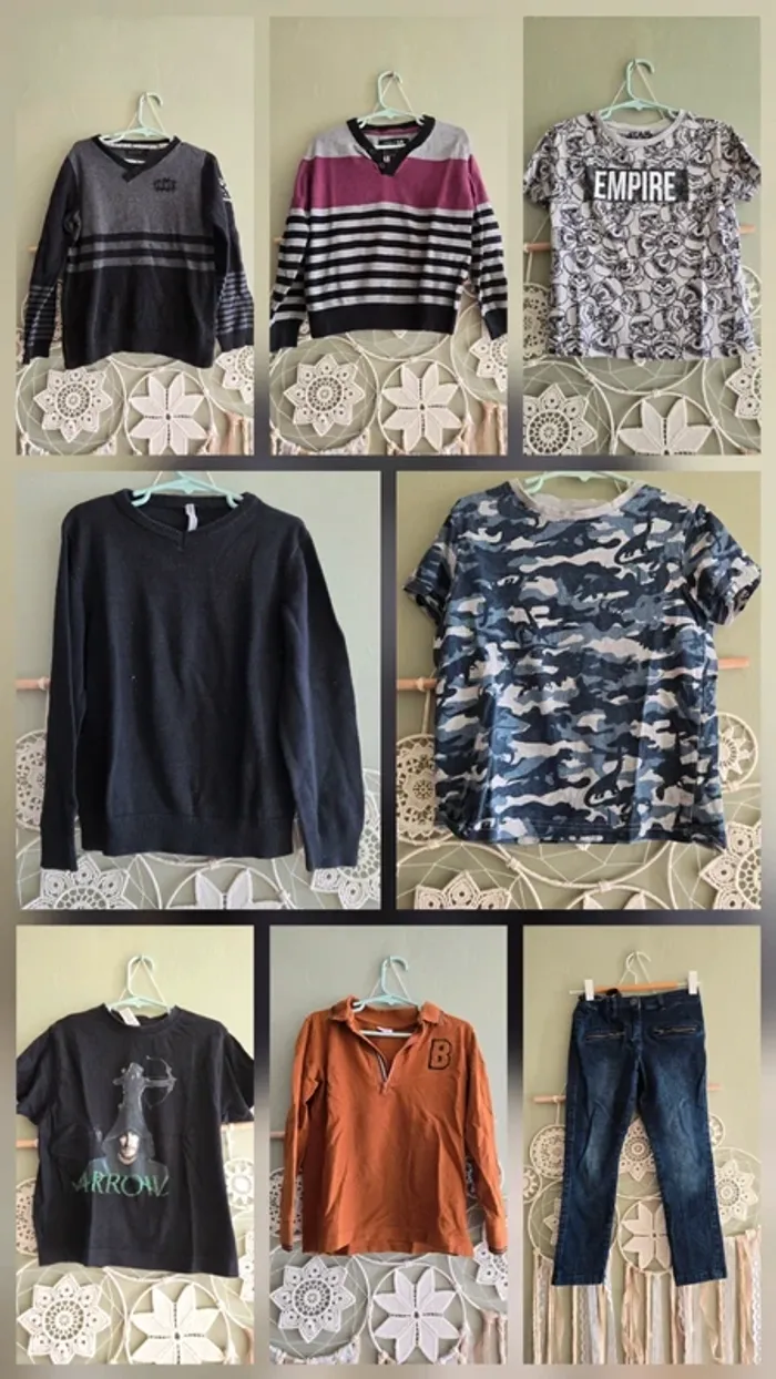Lot de 8 vêtements taille 6 ans