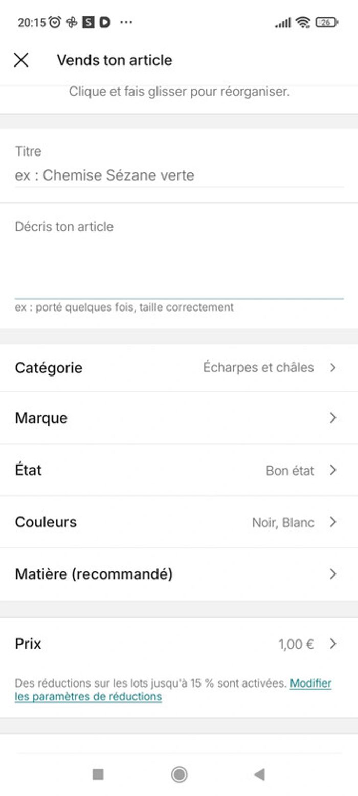 Écharpe noir et blanc - photo numéro 3