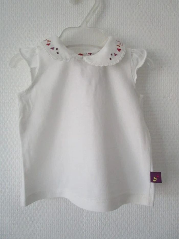 Blouse écrue brodée Sergent Major 1 mois TBE - photo numéro 2