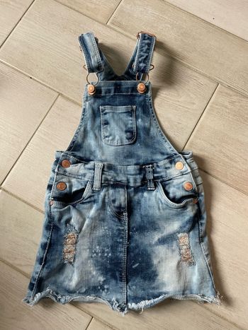 Robe salopette en jean