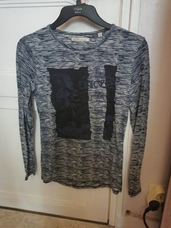 Polo manches longues avec  motifs