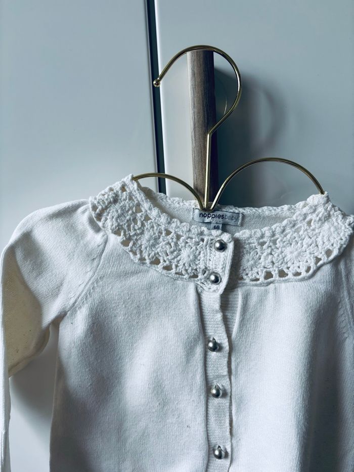 Joli Gilet brodé avec perle 9 mois Noppies - photo numéro 1