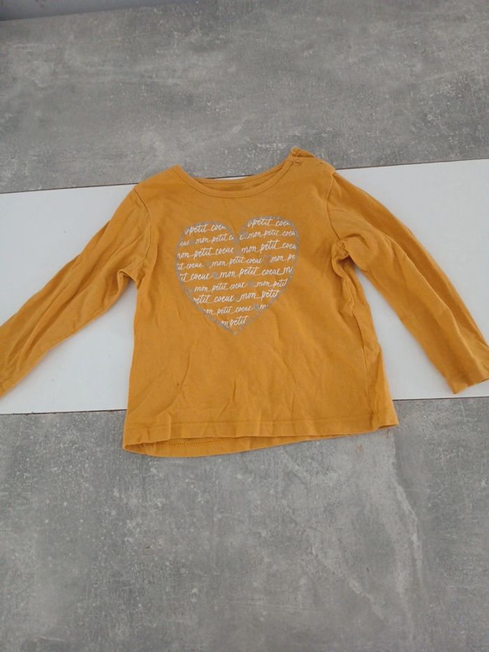 Haut manches longues bébé fille gémo 24 mois