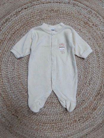 Pyjama velours Pick Ouic 1 mois