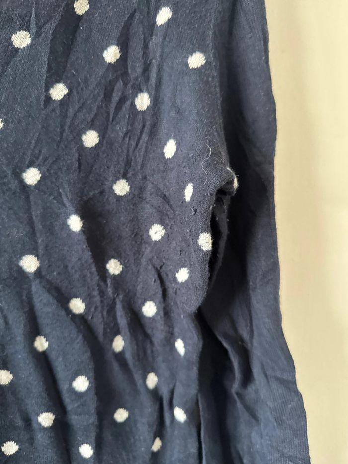 Pull col V femme Tommy Hilfiger à pois – Taille S - photo numéro 6