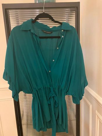 Tunique Zara bleu canard taille M