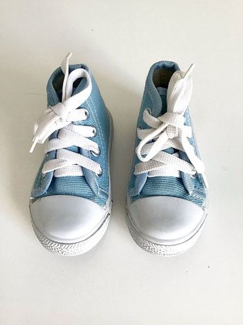 Baskets montantes en toiles bleue P 20