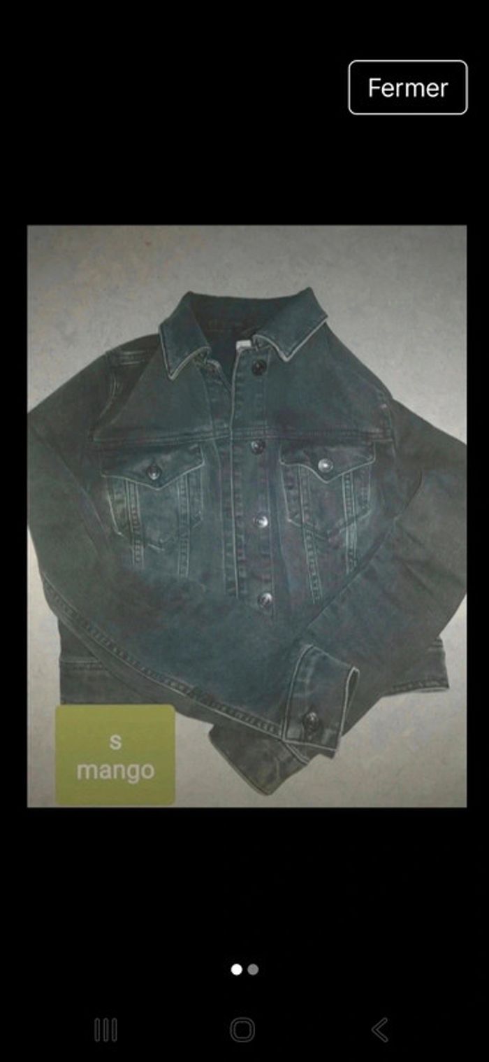 Veste jean mango