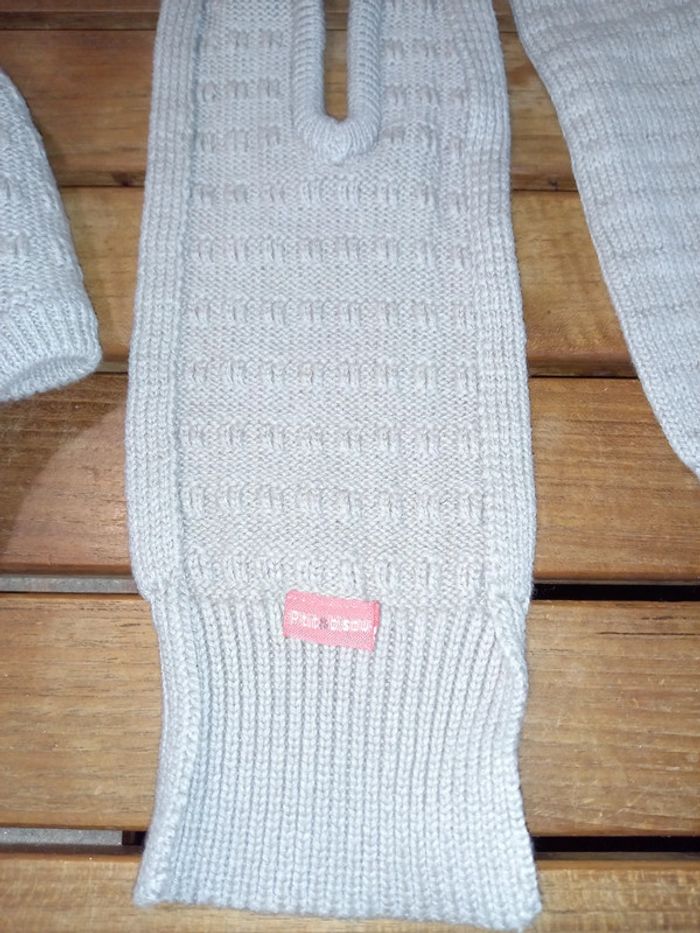 Lot Bonnet + écharpe T 52/54 cm - photo numéro 4