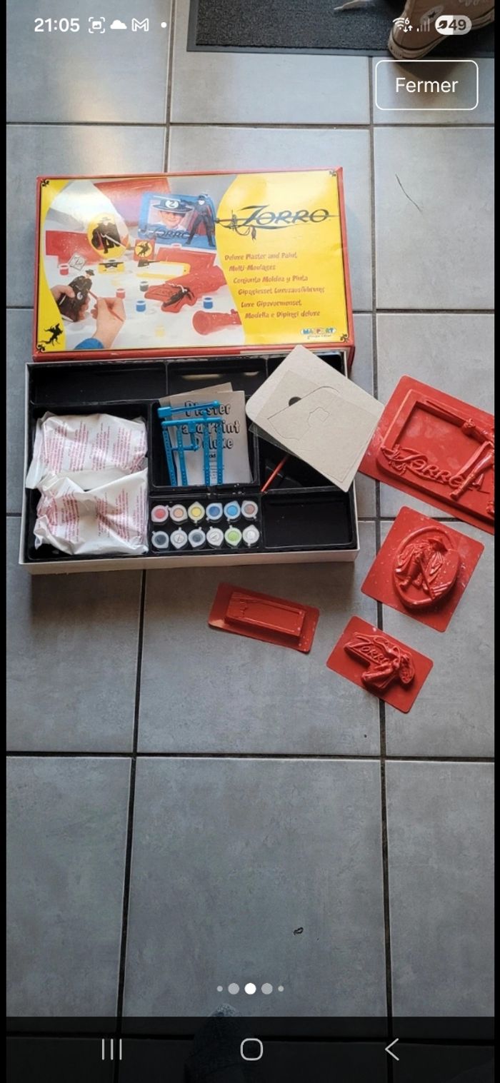 Jeu kit moulage zorro - photo numéro 4