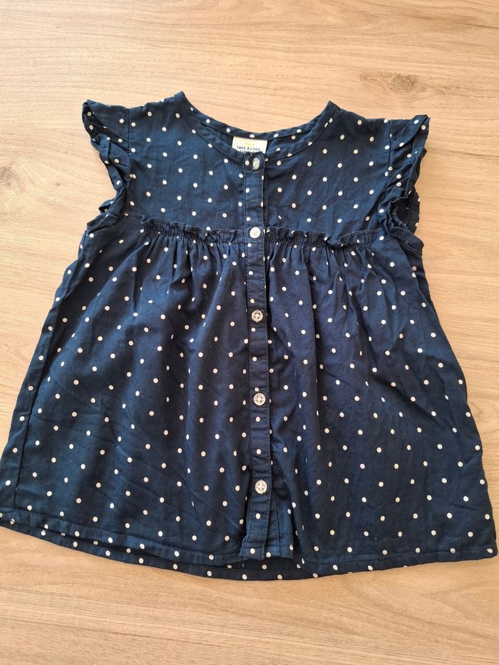 Blouse a pois tao 23 mois