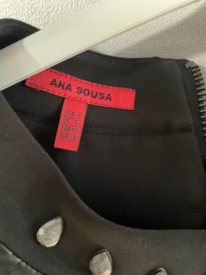 Robe  noire  bi matiere - photo numéro 4