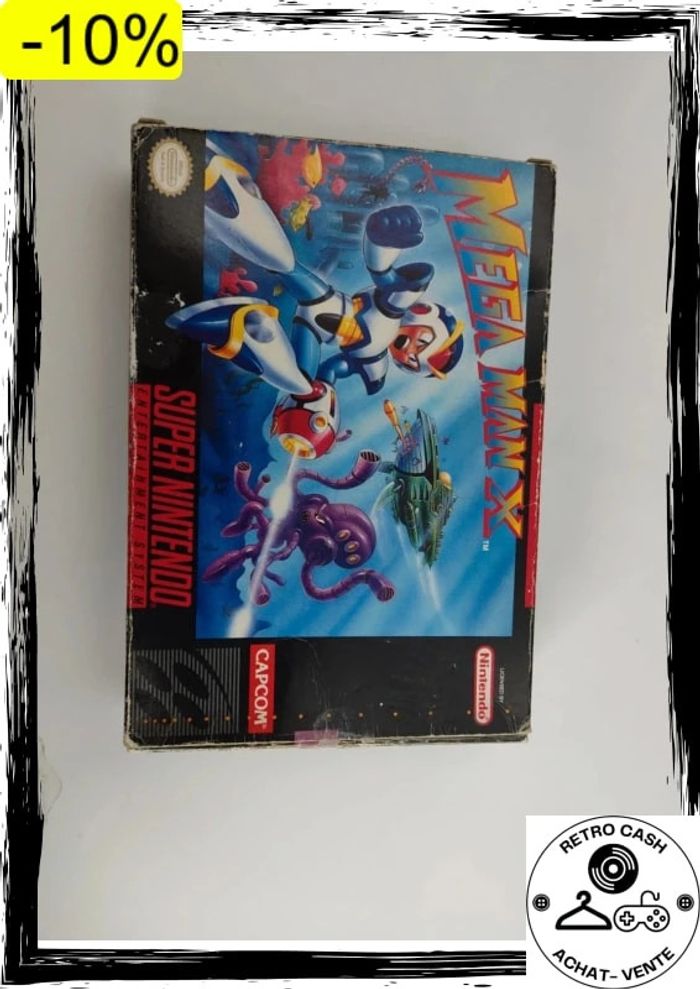 Mega Man X Super Nintendo SNES Capcom 1991 version us en boite sans notice - photo numéro 4