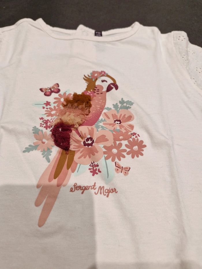 T-shirt fille Mon voisin Perroquet Sergent Major fille 6 ans - photo numéro 2