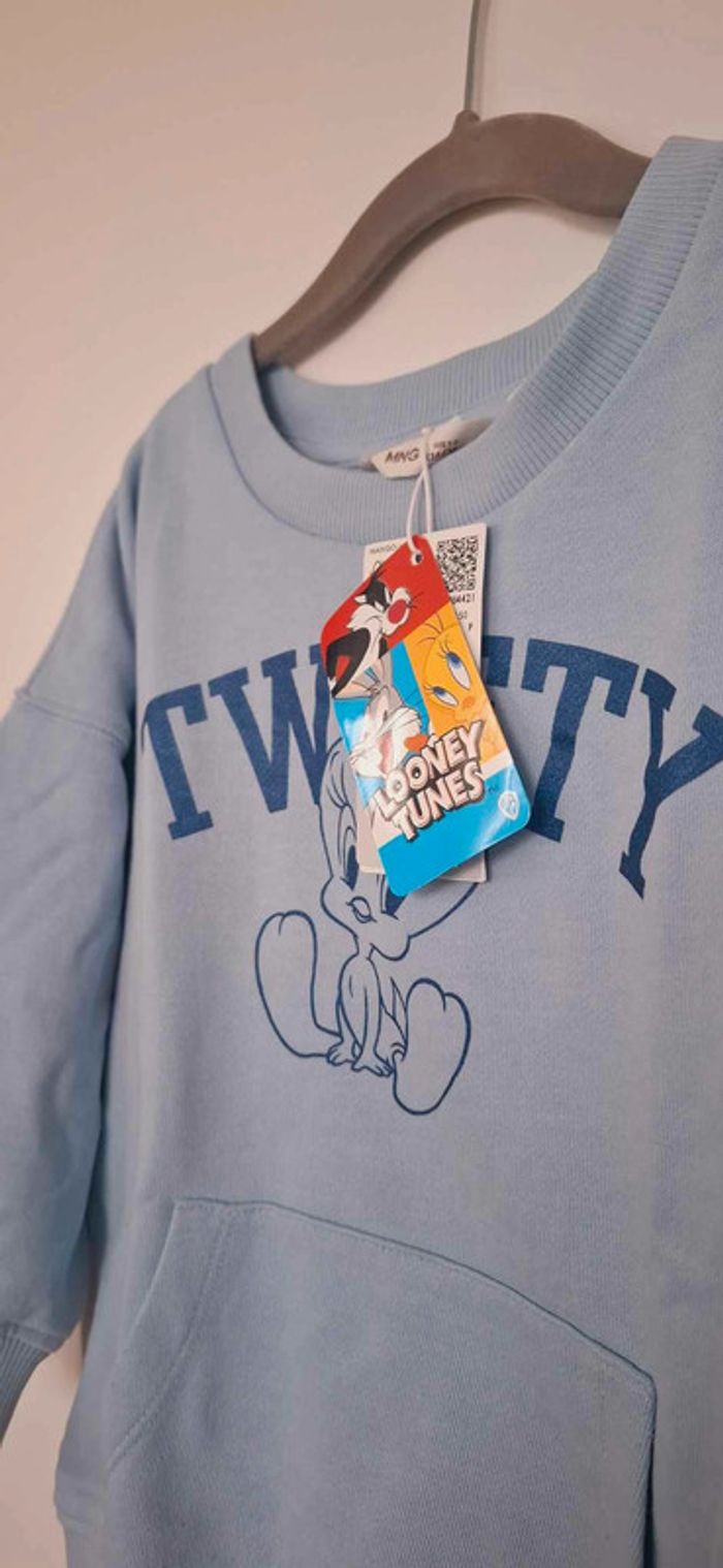 Sweat col rond Tweety - Marque Mango - Taille 5/6 ans - photo numéro 2