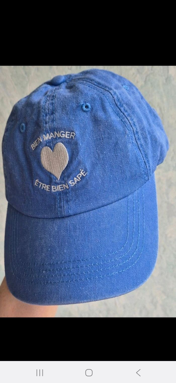 Casquette bleue elise chalmin - photo numéro 2