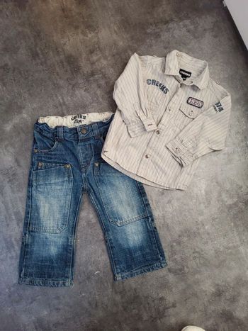 Ensemble bébé garcon 18 mois creeks très bon état