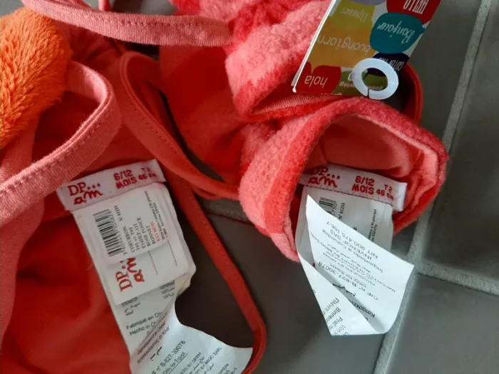 Bonnet et moufles DPAM 6-12mois neuf - photo numéro 3