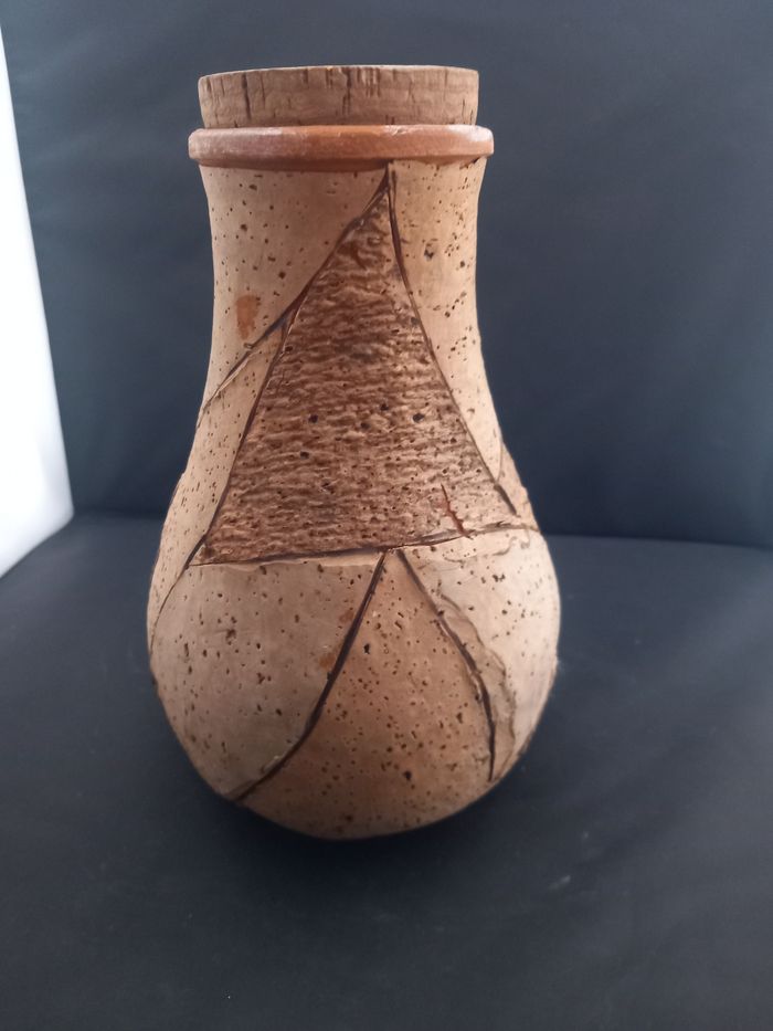 Pot en grès et liège avec bouchon - photo numéro 3
