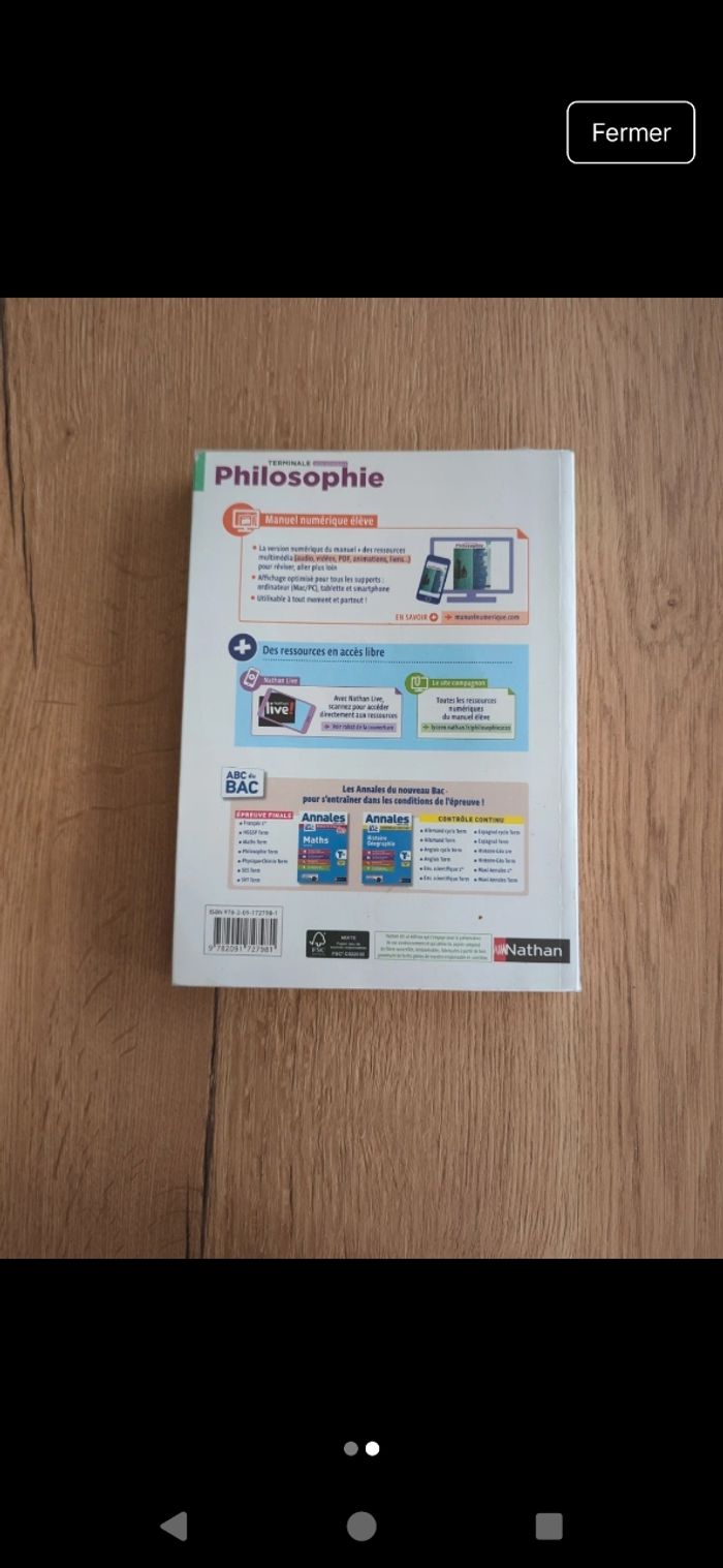 Livre philosophie terminale générale nathan - photo numéro 2