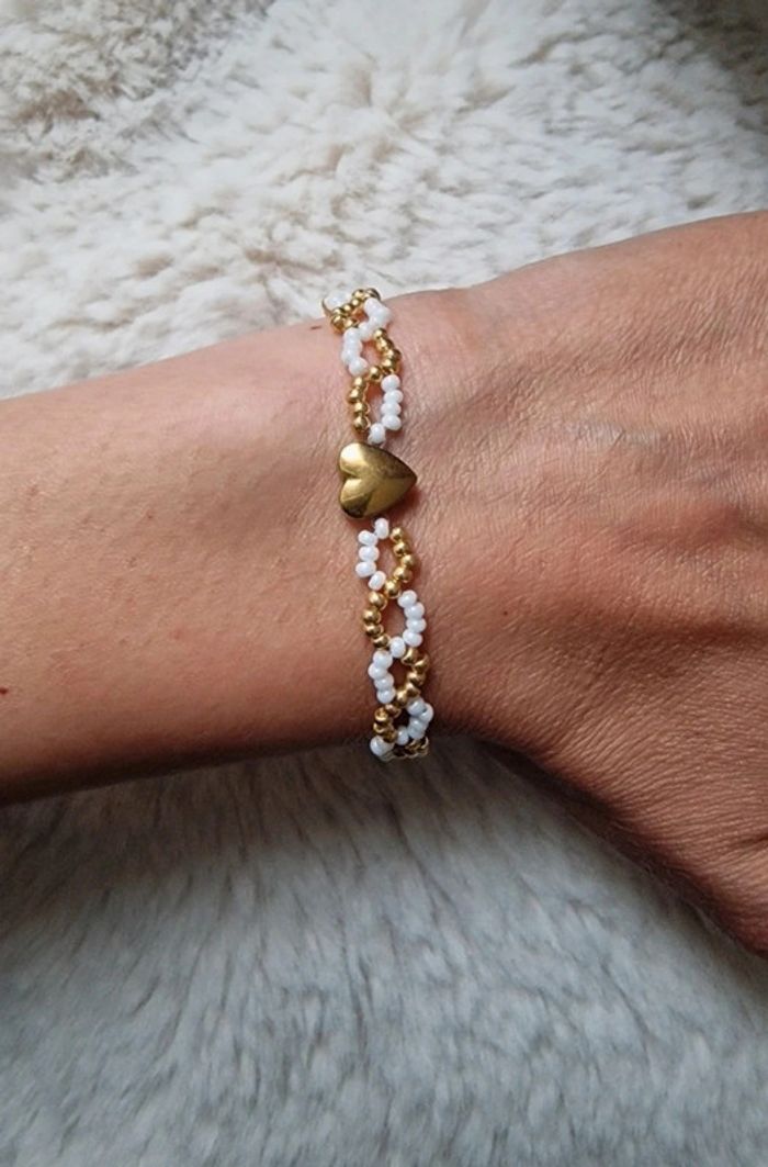 Bracelet mère/fille coeur doré - photo numéro 4
