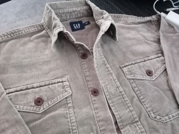 Chemise velour kaki garçon 8ans GAP tbe