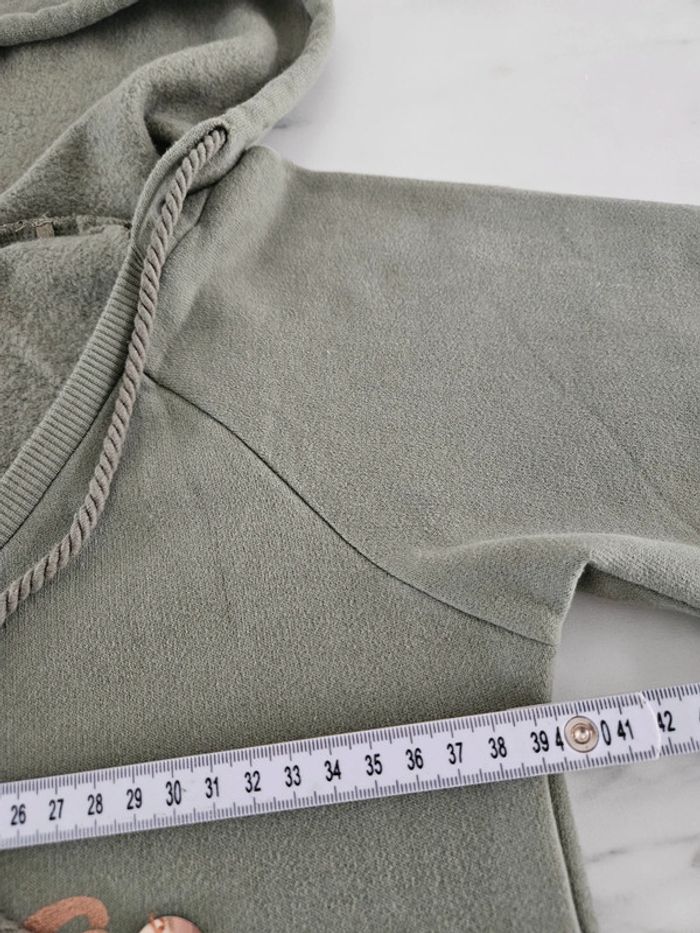 Guess pull vert à capuche taille XS - photo numéro 12
