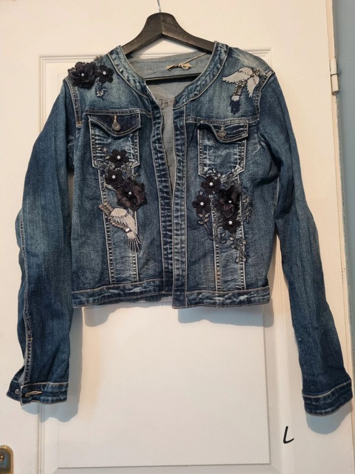 Veste en Jeans Taille L - photo numéro 2