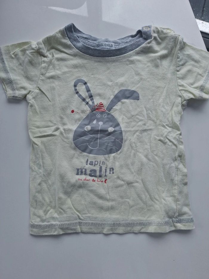 Lot 2 tee-shirts 12 mois Devil Child - photo numéro 4