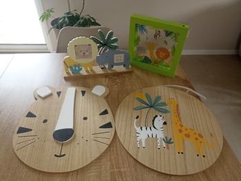 Lot de décoration chambre enfant jungle