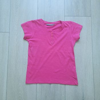 Maillot manche courte rose. 8 ans fille. Eldys