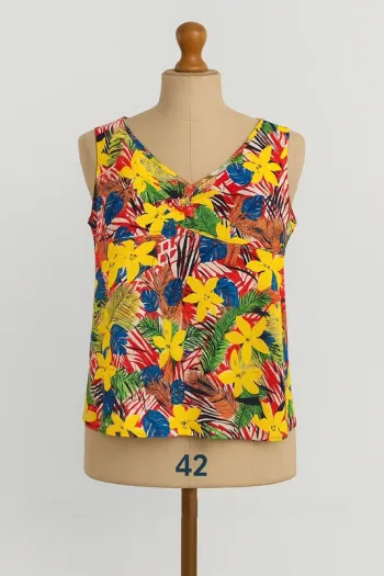 Débardeur coloré extensible T42 Niki Paris