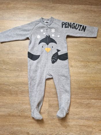 Pyjama pingouin chaud 2 ans