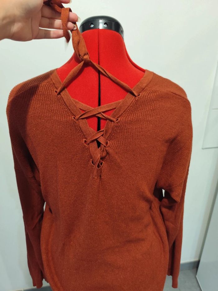 Pull marron - photo numéro 6